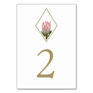 Numéro De Table Mariage Russe King Protea