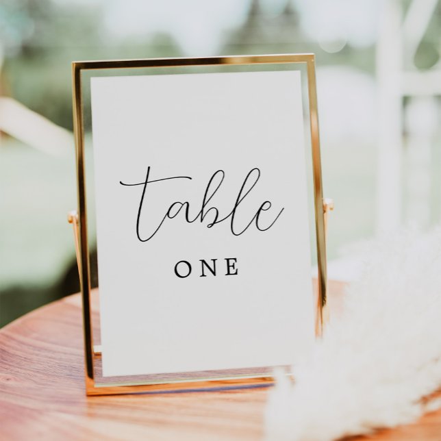 Numéro De Table Mariage simple et élégant (Créateur téléchargé)