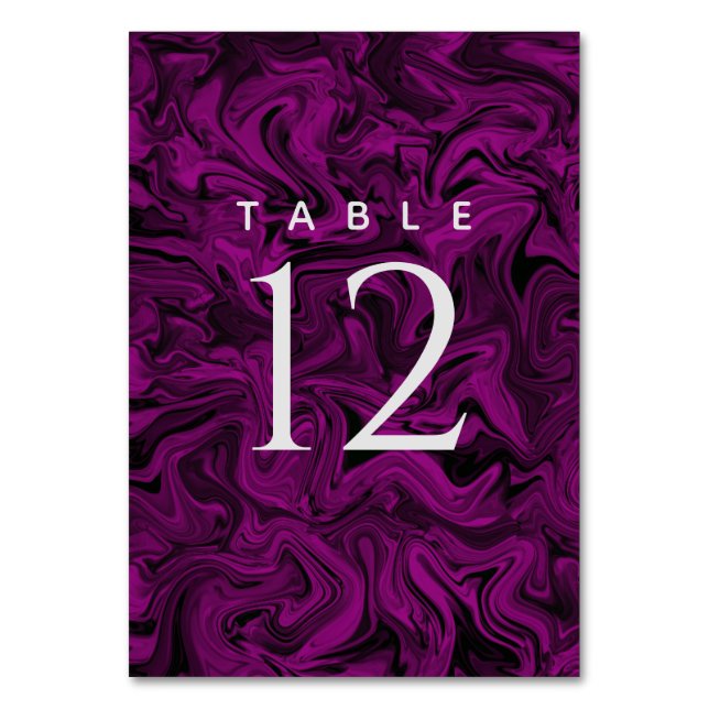 Numéro De Table Mariage simple violet (Par défaut)