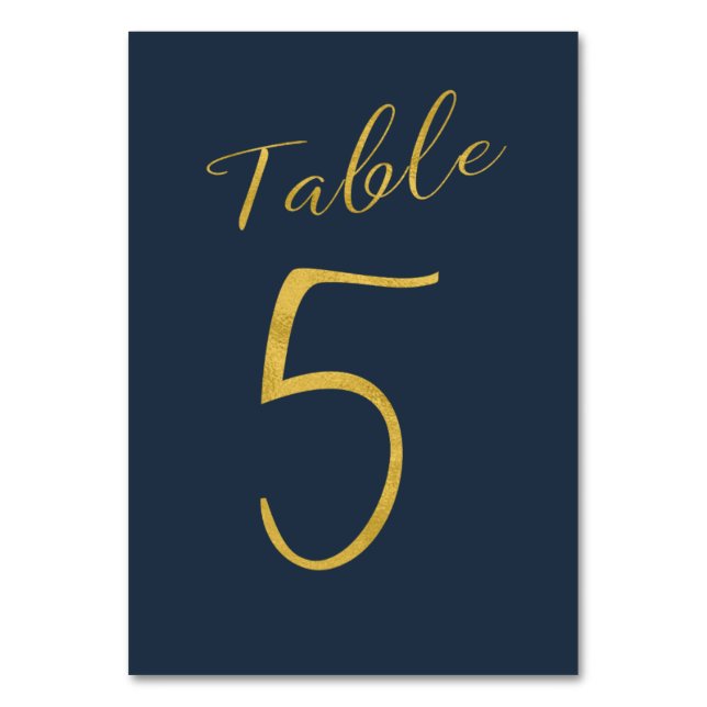 Numéro De Table Mariage table numéro or parties scintillant marine (Par défaut)