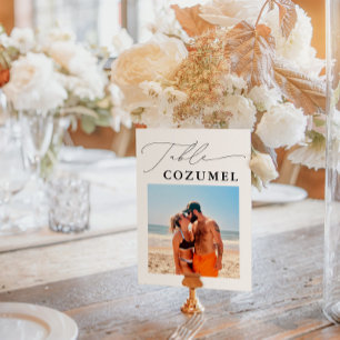 Numéro De Table Mariage Travel Adventure Photo