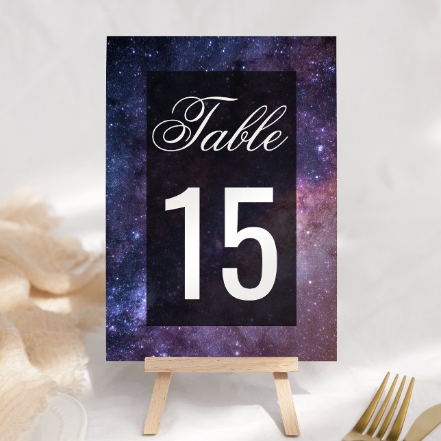 Numéro De Table Mariage Univers Galaxie Espace Extra-Atmosphérique (Créateur téléchargé)