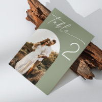 Mariage Vert Sauge | Photo d'arche élégante minima