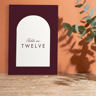 Numéro De Table Mariage Villa toscane avec Arche de Bourgogne