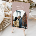 Numéro De Table Mariage Voyage Destination Photo & Nom<br><div class="desc">Ajoutez une touche de finition spéciale à vos tables de réception de mariage avec ces cartes de numéro de table photo personnalisées. Nommez chaque table après une destination de voyage mémorable et ajoutez une photo et le nom de destination à ces détenteurs uniques de cartes. Votre photo est alignée en...</div>