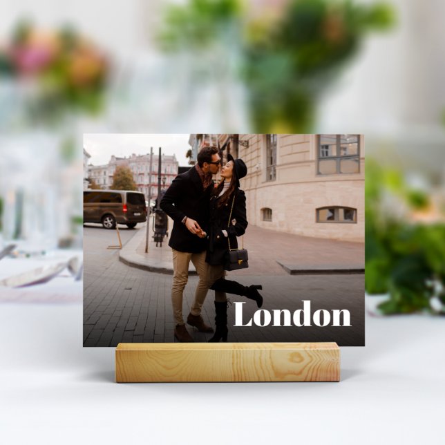 Numéro De Table Mariage Voyage Destination Photo & Nom (Créateur téléchargé)