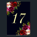 Numéro De Table Marine Marsala Boho Floral Mariage Numéro du table<br><div class="desc">COULEUR ARRIÈRE - PLAN CHANGEABLE. Carte numéro de Mariage de style bohémien avec aquarelle illustrant la bordeaux, la marsala, les pivoines rouges et roses et les roses avec plumes accent sur arrière - plan bleu marine. Il est parfait pour les événements automne/automne/hiver, fleuris et bohème. Des articles correspondants sont également...</div>
