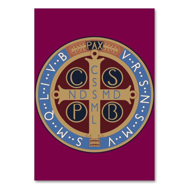 Numéro De Table Médaille de saint Benoît (Par défaut)