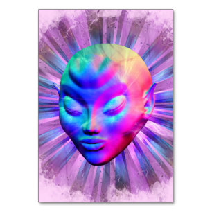 Numéro De Table Méditation psychédélique Alien