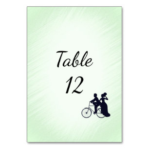 Numéro De Table Mention Faire-part de mariage à thème pour vélo
