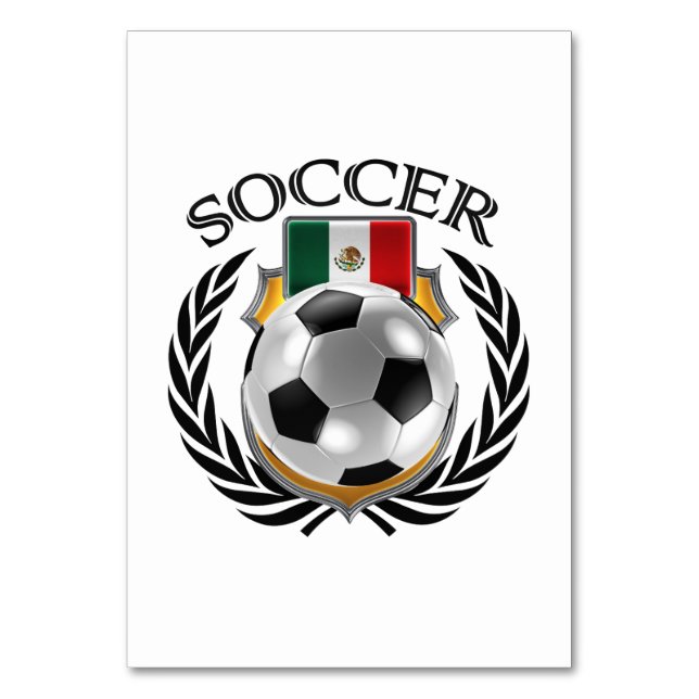 Numéro De Table Mexique Soccer 2016 (Dos)