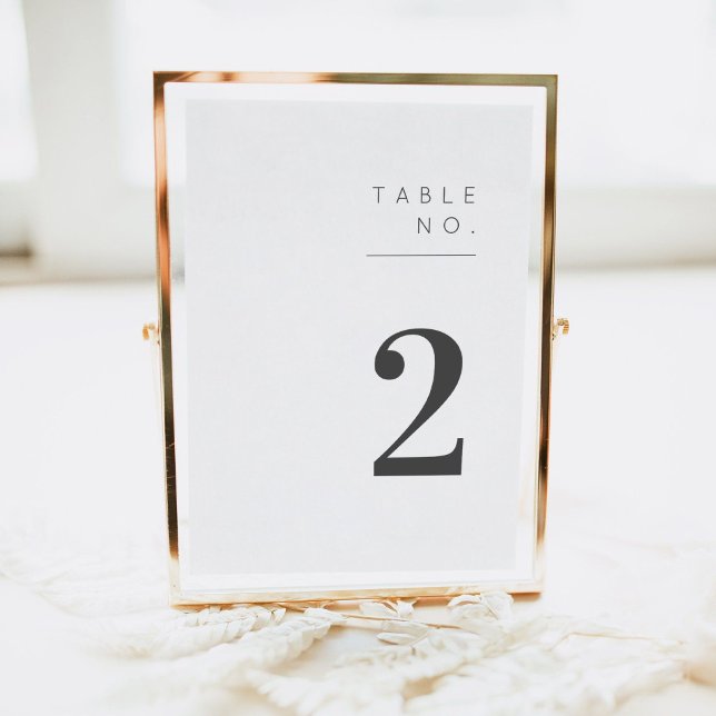 Numéro de table minimal (Créateur téléchargé)