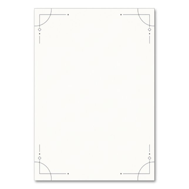 Numéro De Table Minimalist Geometric Wedding Table Number (Par défaut)