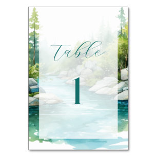 Numéro De Table Misty Mountain Mariage