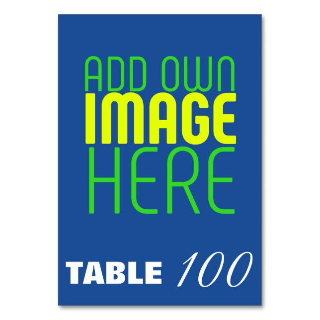 NUMÉRO DE TABLE MODÈLE DE TEXTE D'IMAGE BLEU MODERNE MODIFIABLE (Par défaut)