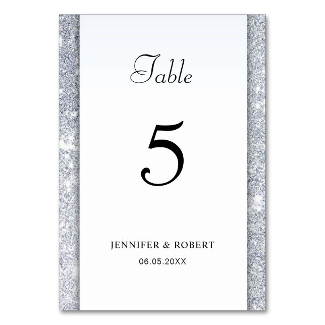 Numéro De Table Modèle moderne d'écriture manuscrite élégante à pa (Par défaut)