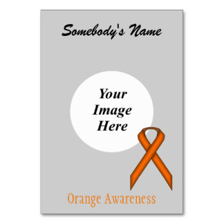 Numéro De Table Modèle Orange Standard Ribbon par Kenneth Yoncich