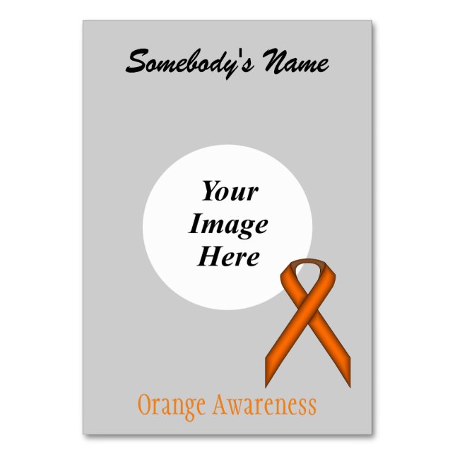 Numéro De Table Modèle Orange Standard Ribbon par Kenneth Yoncich (Par défaut)