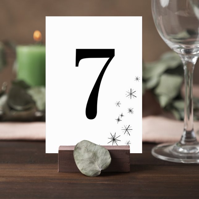 Numéro De Table Modern Celestial Minimalist Wedding Table Number (Créateur téléchargé)