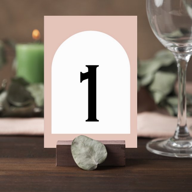 Numéro De Table Modern Neutral Wedding Table Numbers (Créateur téléchargé)