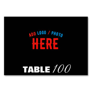 NUMÉRO DE TABLE MODERNE ET MODERNE PERSONNALISABLE NOIR VÉRIFIÉ