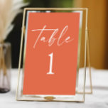 Numéro De Table Moderne minimaliste Élégant Vérone Sunset Mariage<br><div class="desc">Il s'agit d'un minimaliste moderne élégant Vérone Sunset Mariage Numéro de table!</div>