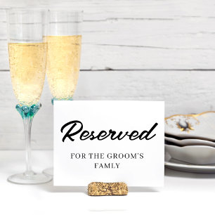 Numéro De Table Moderne minimaliste Réservé Mariage personnalisé