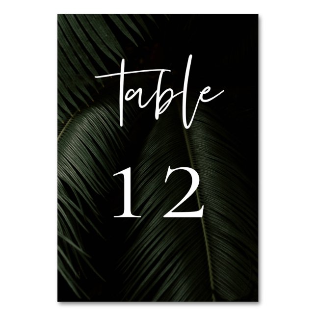 Numéro De Table Moody Tropics Mariage (Par défaut)