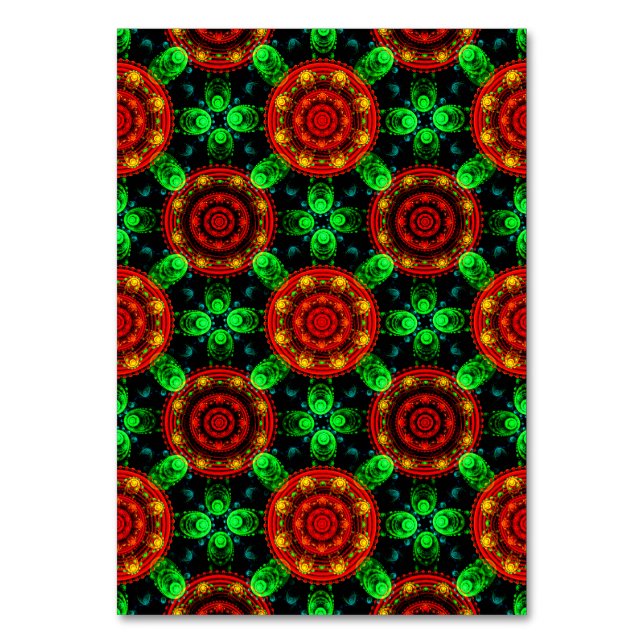 Numéro De Table Motif abstrait élégant boho moderne floral #504 (Par défaut)