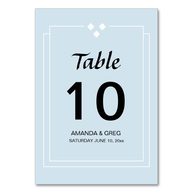 Numéro de table Motiff de diamant simple (Par défaut)