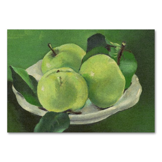 Numéro De Table Nature morte aux pommes par Mikulas Galanda (Devant)