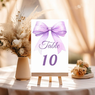 Numéro De Table Nœud lavande