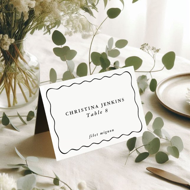 Numéro De Table Nom d'invité personnalisé du Mariage de trame de v (Créateur téléchargé)