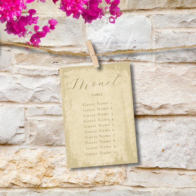 Numéro De Table Nom du tableau de bord de grunge blanc (Créateur téléchargé)