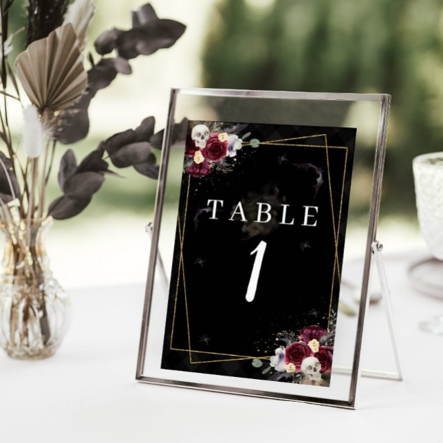 Numéro De Table Nombres de tables de mariage gothique de romance s (Créateur téléchargé)