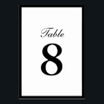 Numéro De Table Nombres doubles faces de Tableau de frontière<br><div class="desc">Le Tableau double face de frontière simple simple numérote des cartes de Tableau.</div>