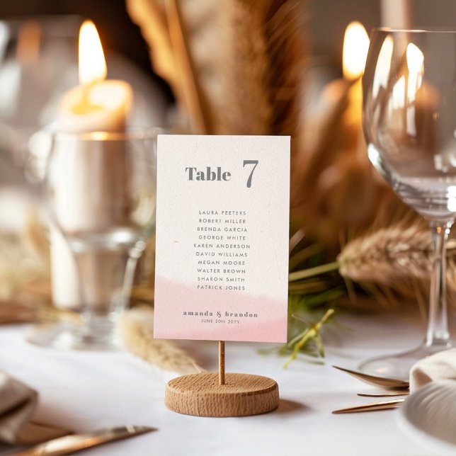 Numéro De Table Noms d'invités Mariages de script en gras et en gr (Créateur téléchargé)