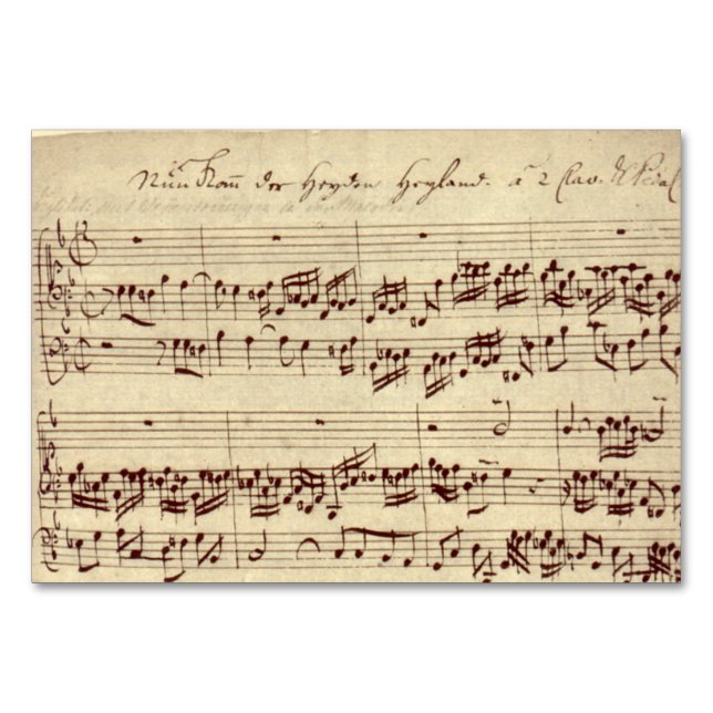 Numéro De Table Notes de musique ancienne - Feuille de musique Bac (Devant)