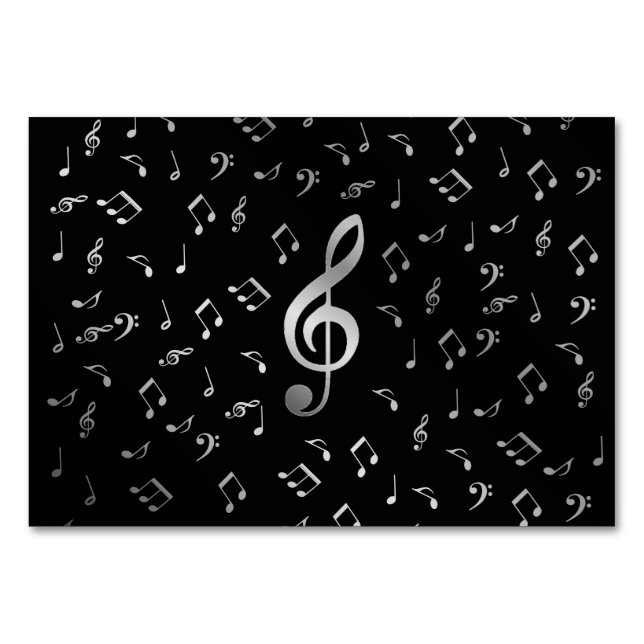 Numéro De Table notes de musique argargent (Dos)