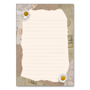 Numéro De Table Notes Vintages Brown en beige