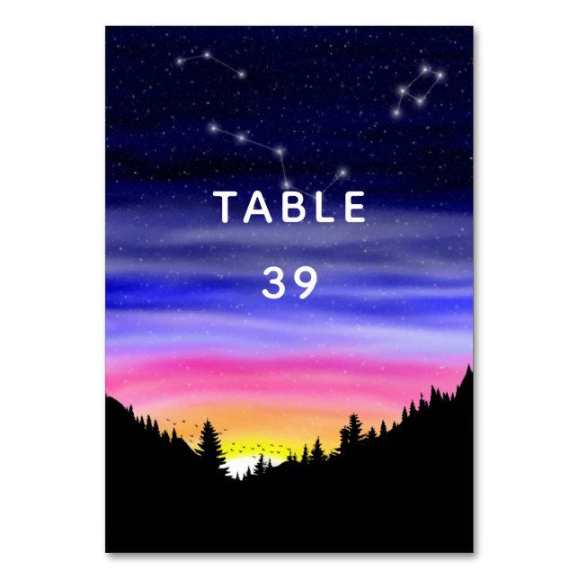 Numéro De Table Nuit Diamond (Par défaut)
