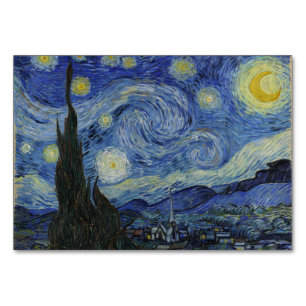 Numéro De Table Nuit étoilée par Vincent Van Gogh