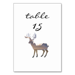 Numéro De Table Numéro de la table d'accueil Rustic Mountain Deer