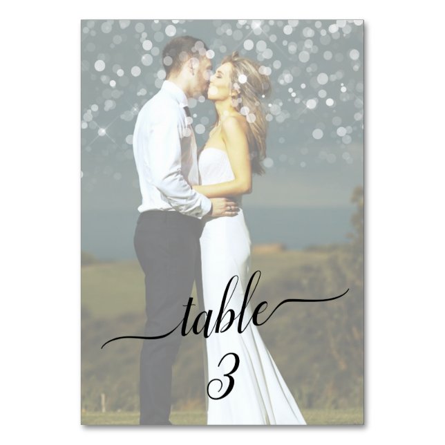 Numéro De Table Numéro de tableau Bokeh Fab Faded Couple Mariage p (Par défaut)