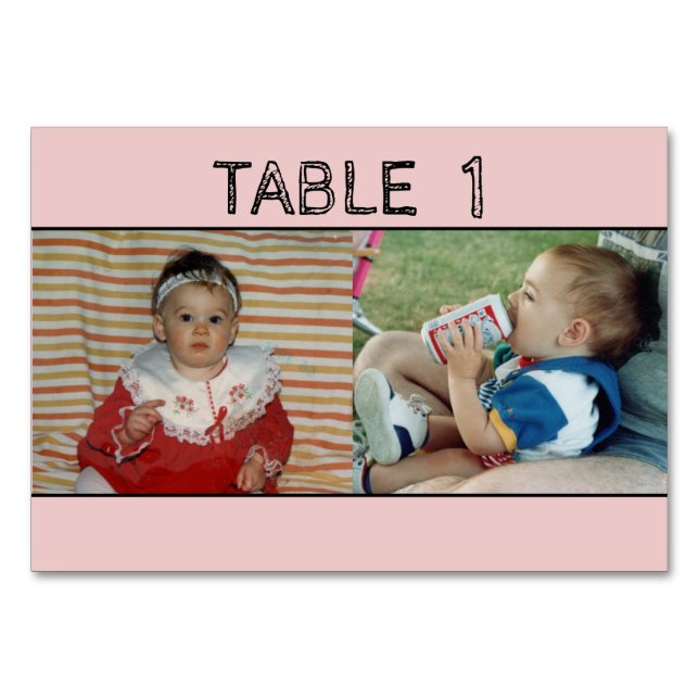 Numéro De Table Numéro de tableau mariage par âge (Devant)