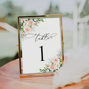 Numéro De Table Numéros de tableau Mariage de broussailles Ethérée