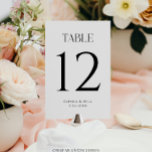 Numéro De Table Numéros de tableau Mariage Whimsy moderne<br><div class="desc">Ajoutez ces numéros de table correspondants à votre décor de table d'accueil. Modifiez vos numéros de table et ajoutez chaque carte à votre panier.</div>