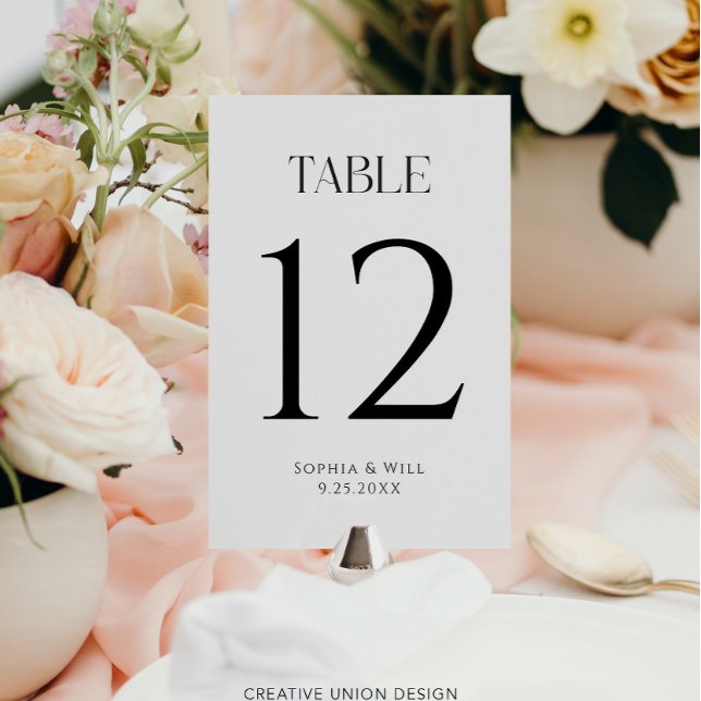 Numéro De Table Numéros de tableau Mariage Whimsy moderne (Créateur téléchargé)