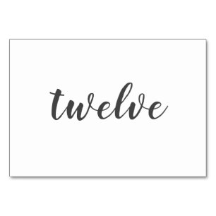 Numéro De Table Numéros de tableau minimaliste de Mariage