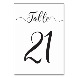 Numéro De Table Numéros de tableau pour les Mariages